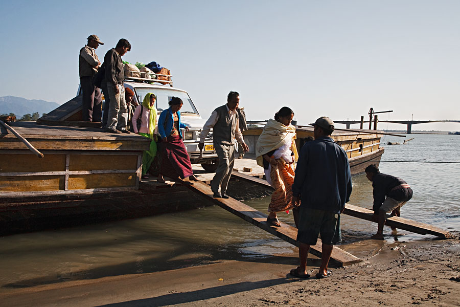  Arrival after crossing the Siang river